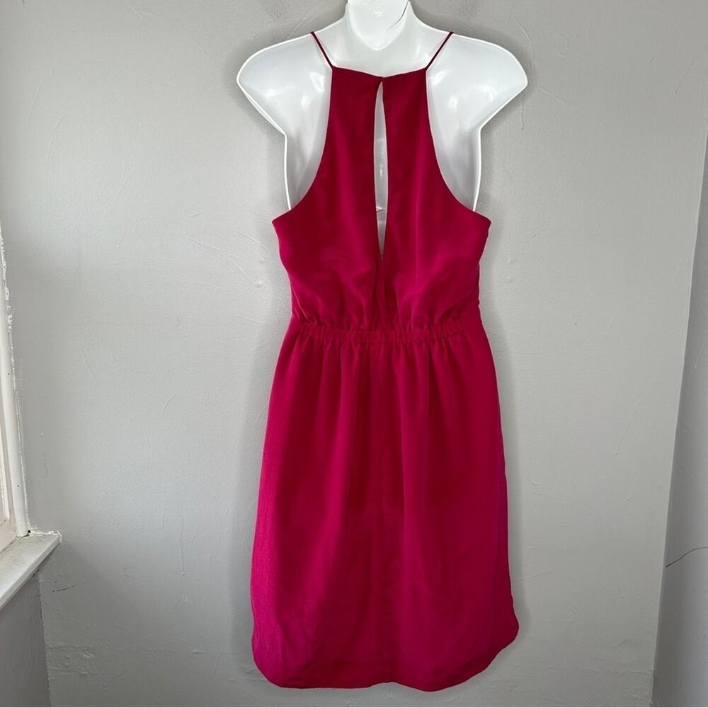 MADEWELL Silk Mini Dress Womens 4 Pink Boho Summer Casual Everyday Feminine Chic - Picture 5 of 8